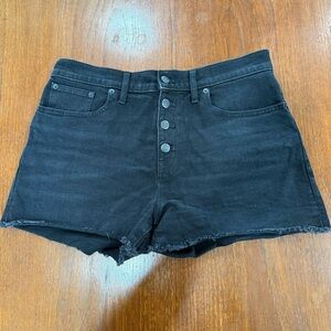 J. Crew Black Jean Shorts
